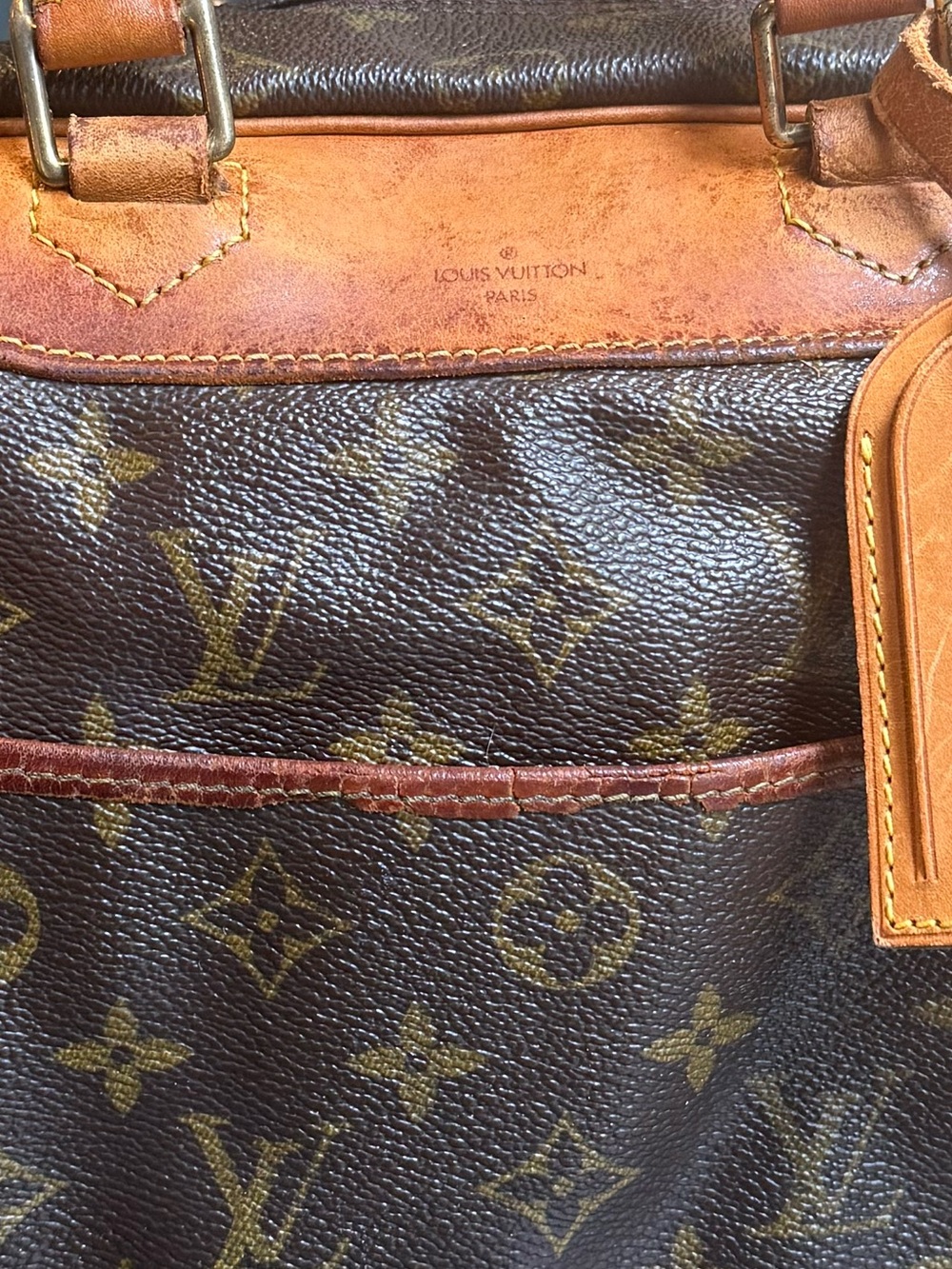 Louis Vuitton 1997 Deauville Bag in Brown Monogram Canvas Vintage Good Condtion - Picture 16 of 16